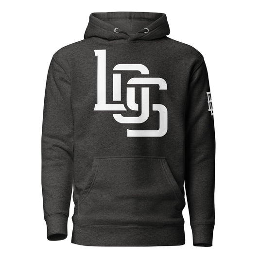 "LOS" Unisex Premium Hoodie | Cotton Heritage M2580 | 3 White Logos Including Outside Back Label Logo